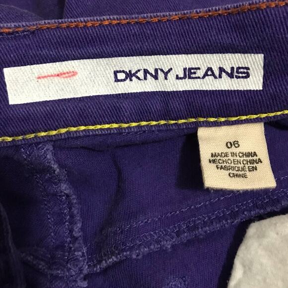 DKNY Jean Soho Skinny Purple Jeans Size 06 - Picture 4 of 7